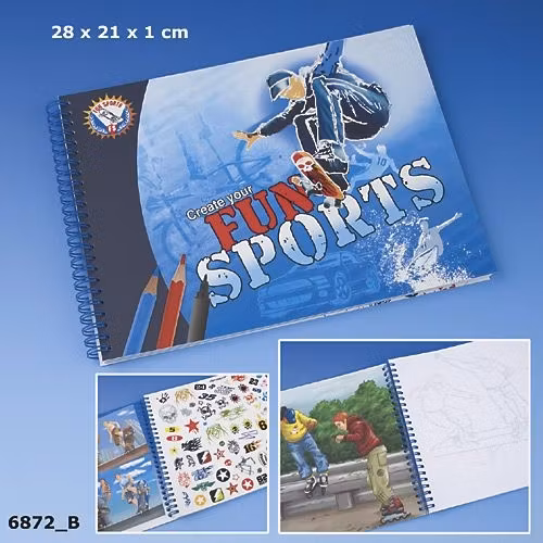 Fun Sports Målarbok