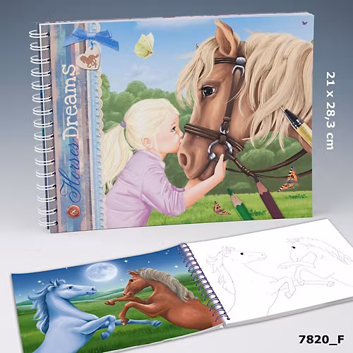 Horses Dreams Målarbok med hästmotiv