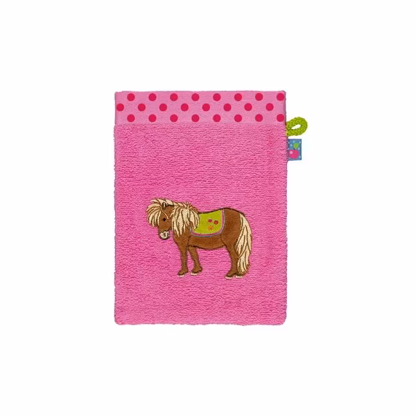 Tvätthandduk med hästmotiv
