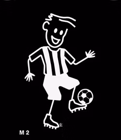 Man spelar fotboll