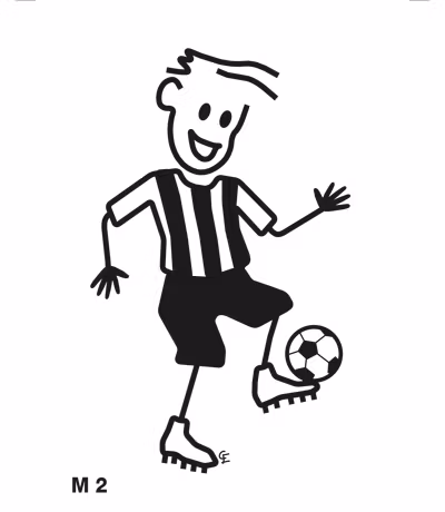 Man spelar fotboll