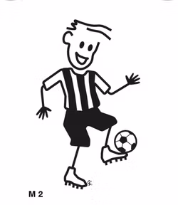 Man spelar fotboll
