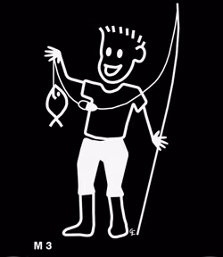 Man fiskar