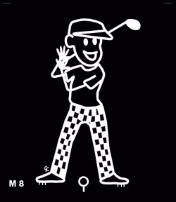 Man spelar golf