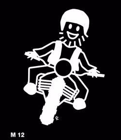 Man på motorcykel