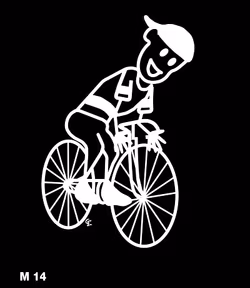 Man på cykel