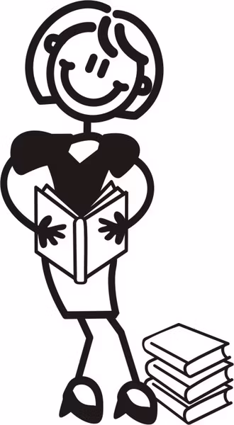 Mamma läser bok