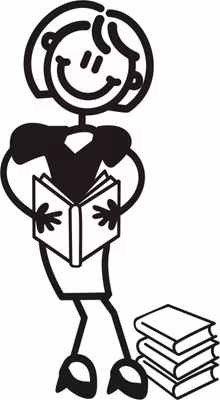 Mamma läser bok