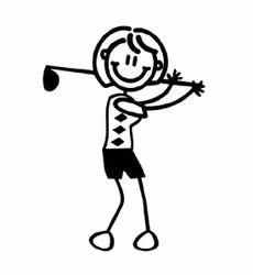 Mamma spelar golf