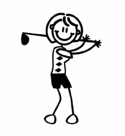Mamma spelar golf