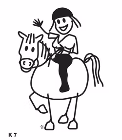 Kvinna rider