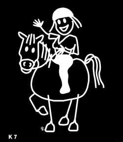 Kvinna rider