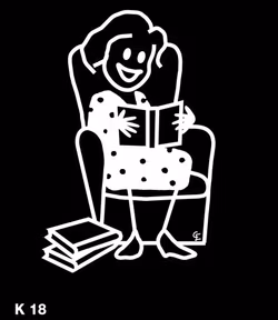 Kvinna som läser