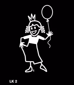 Flicka i prinsessklänning
