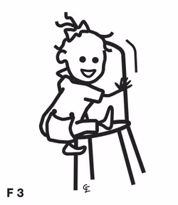 Flicka som klättrar