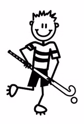 Pojke spelar bandy