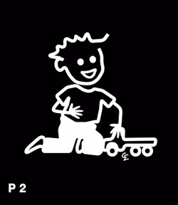 Pojke med traktor