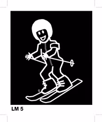 Pojke med skidor