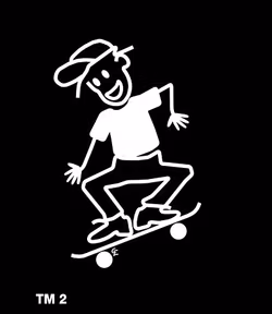 Kille på skateboard