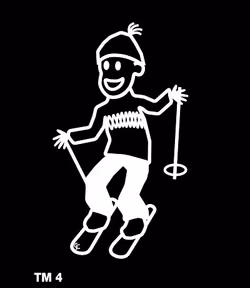 Kille på skidor