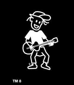 Kille med gitarr