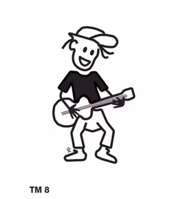 Kille med gitarr