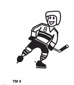 Kille spelar ishockey