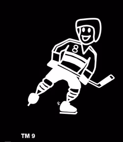 Kille spelar ishockey