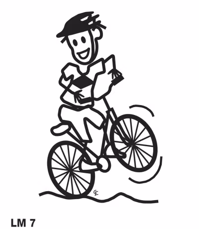 Pojke cyklar