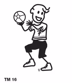 Kille som spelar handboll