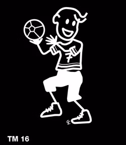 Kille som spelar handboll