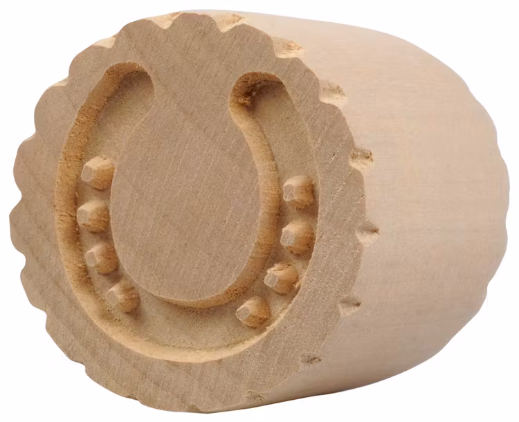 Wooden Cookie Stamp "Lucky Horse"