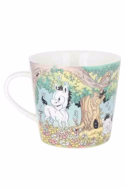 Mugg Mulle som föl design av Lena Furberg