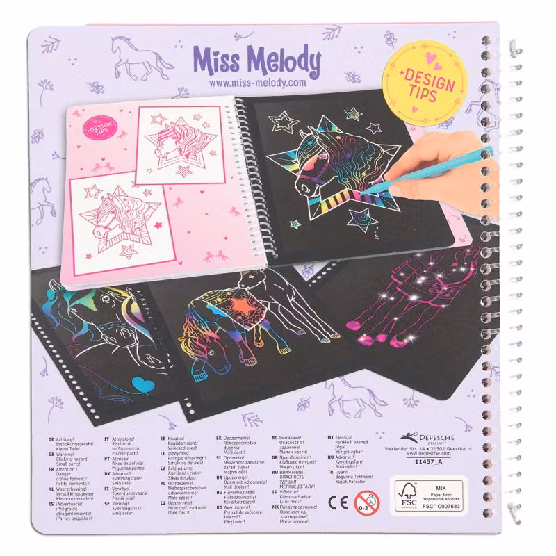 Miss Melody Magic Scratch Bok