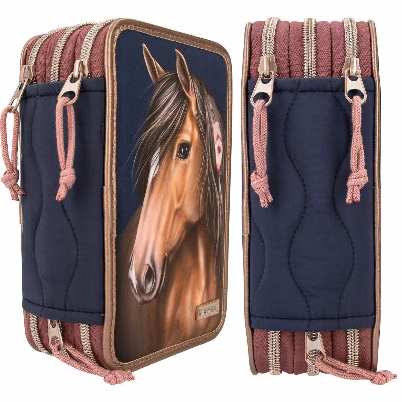 Miss Melody Trippelpennskrin med quilt Night Horses