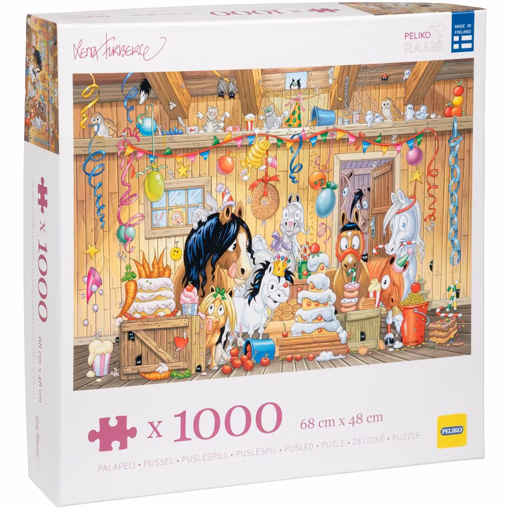 Hästen Mulle Stallkalas Pussel 1000 bitar