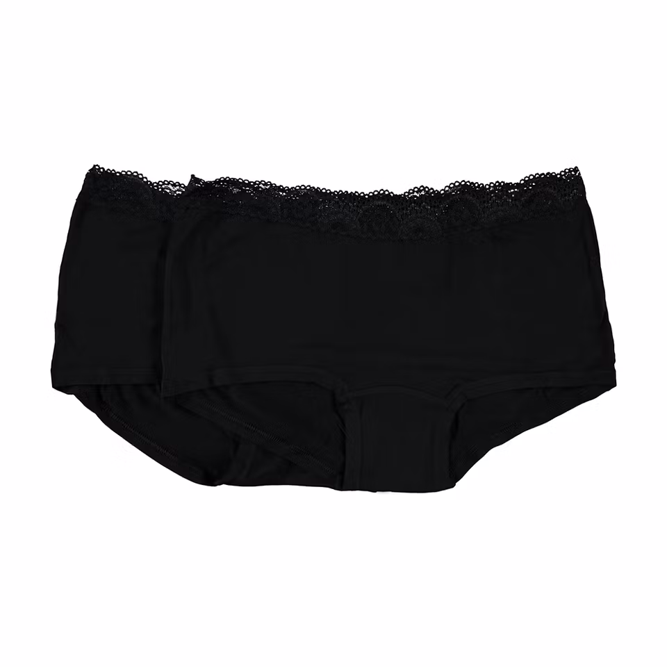 Bamboo Boxer CROSSBOW 2 Pack Svart