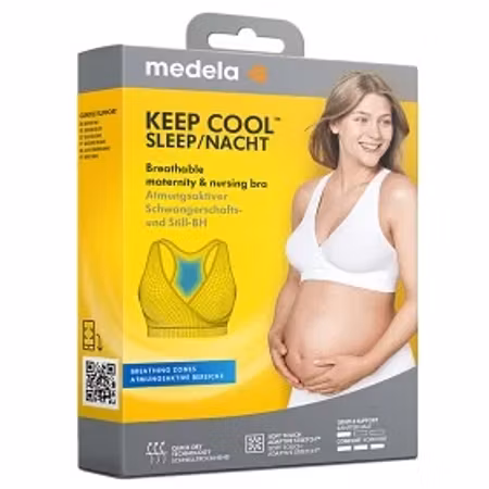 MEDELA Keep Cool Natt- och Amnings-BH M Vit 1 Pack