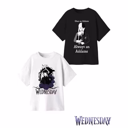 T-Shirt WEDNESDAY 2 Pack Svart / Vit