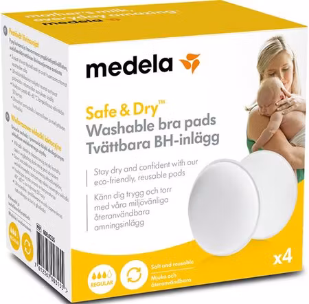 MEDELA BH-Inlägg Tvättbara 4 St