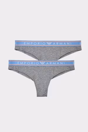 EMPORIO ARMANI Trosor 2 Pack Ljus Melangegrå