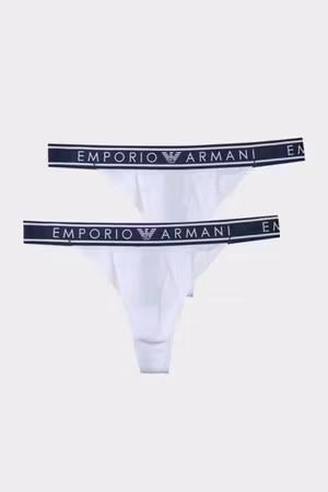 EMPORIO ARMANI Stringtrosor 2 Pack Vit