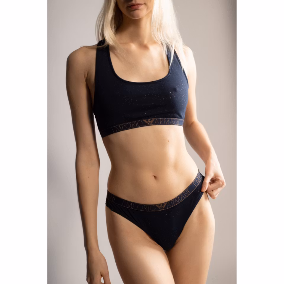 EMPORIO ARMANI Underklädesset Bralette + Brazilian Brief Marin