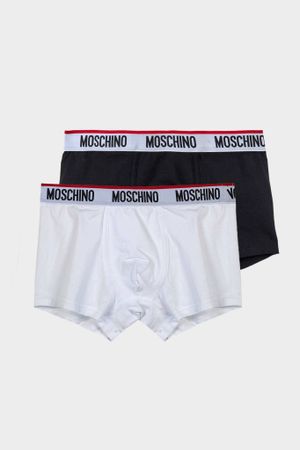 MOSCHINO Boxers 2 Pack Svart / Vit