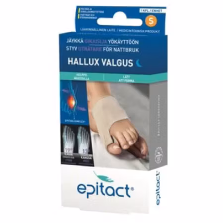 EPITACT Hallux Valgus Styv Uträtare Nattbruk S