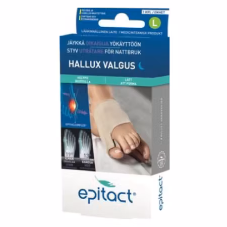 EPITACT Hallux Valgus Styv Uträtare Nattbruk L