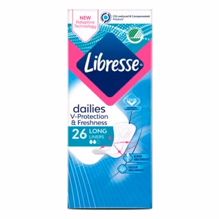 LIBRESSE Pantyliner Long 26 St