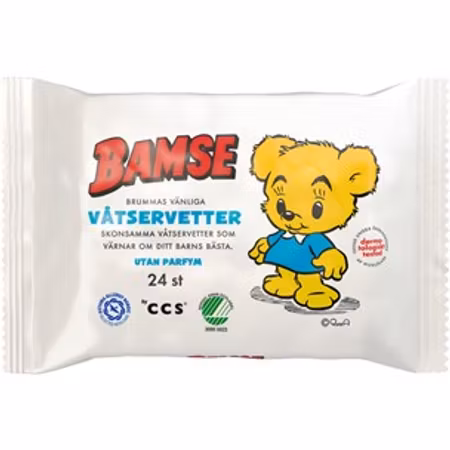 BAMSE Brummas Vänliga Våtservetter 24 st