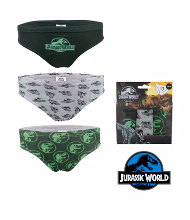 JURASSIC WORLD Kalsonger 3 Pack
