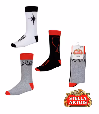 STELLA ARTOIS Strumpor 3 Par